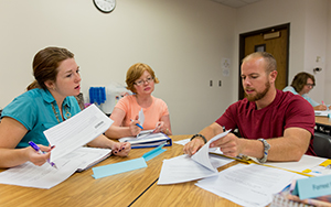 students in a classroom