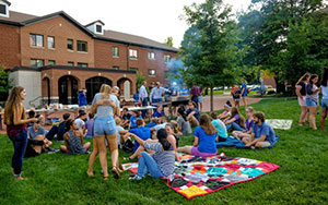 picnic outside dorms