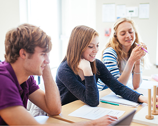psychology students working on a project