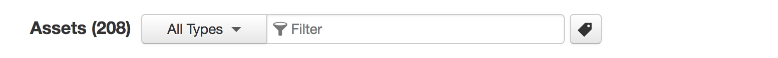 Asset Filter/Search