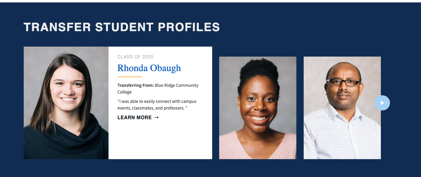 faculty showcase slider