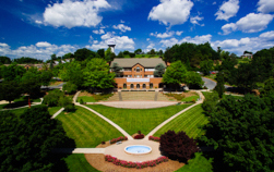 Aerial view of campus