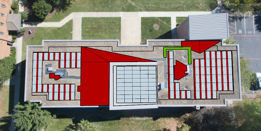 Projected Solar Array on Roselawn