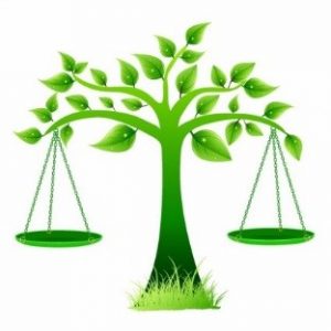 tree with weighted scales