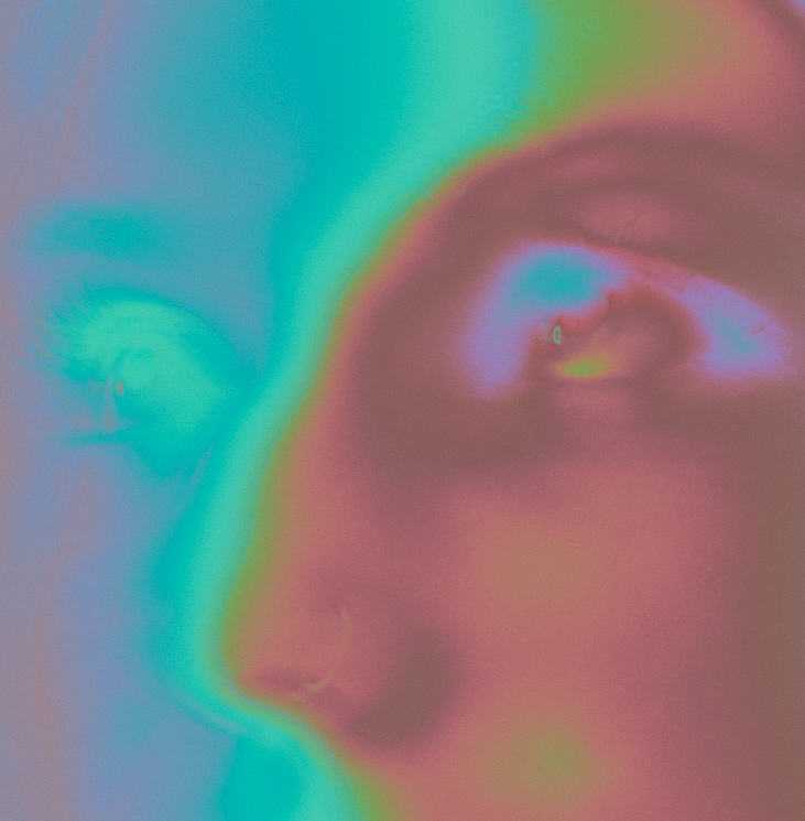 colorful image of a face