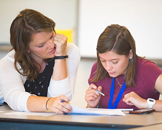 faculty advising a student