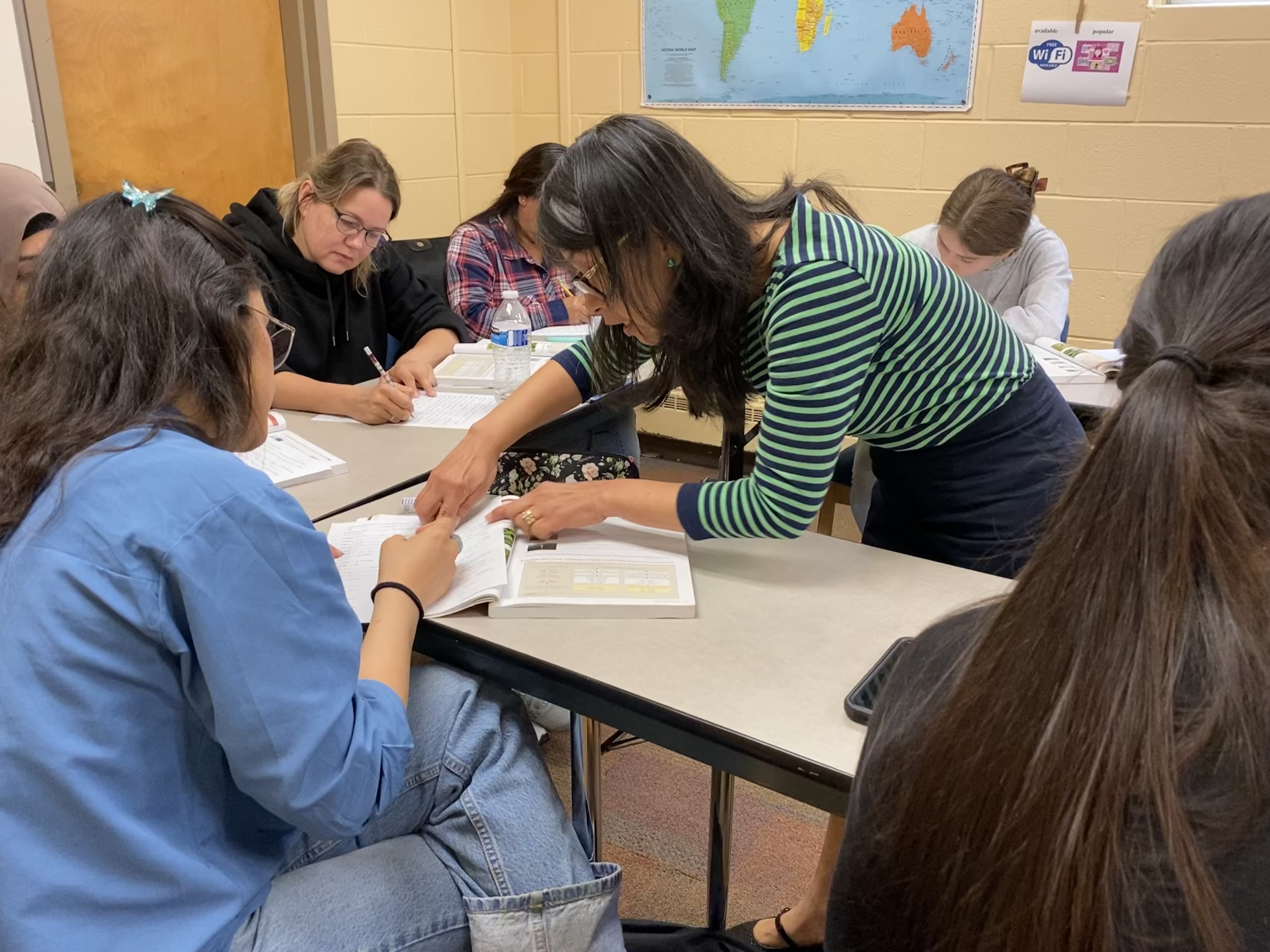 IEP students and teacher