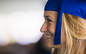Students at graduation