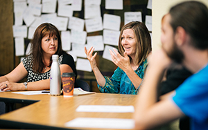 Students in a classroom