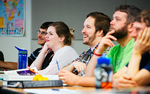 Students in a classroom