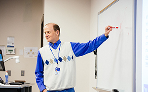 Students in a classroom