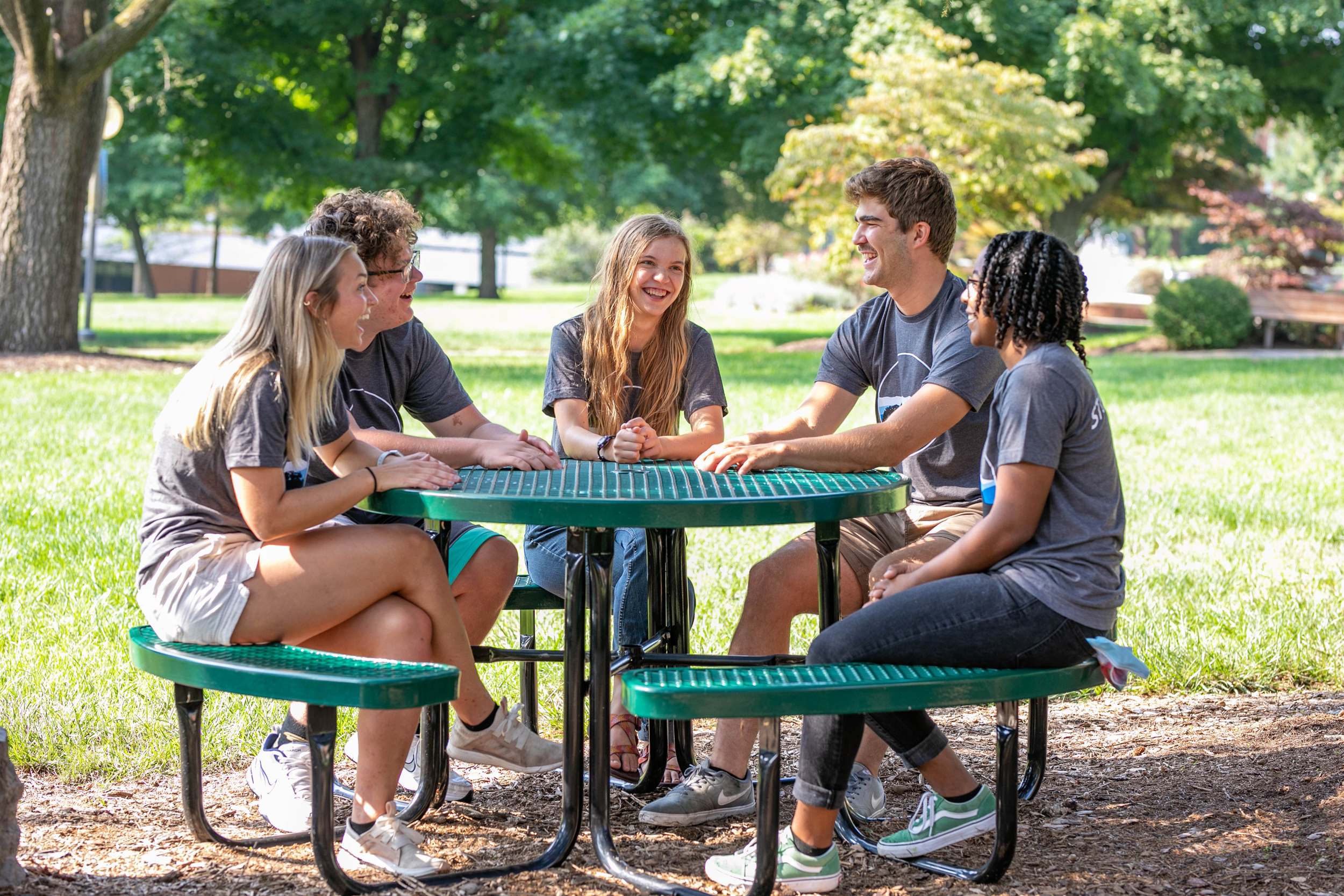 Student chaplains laughing