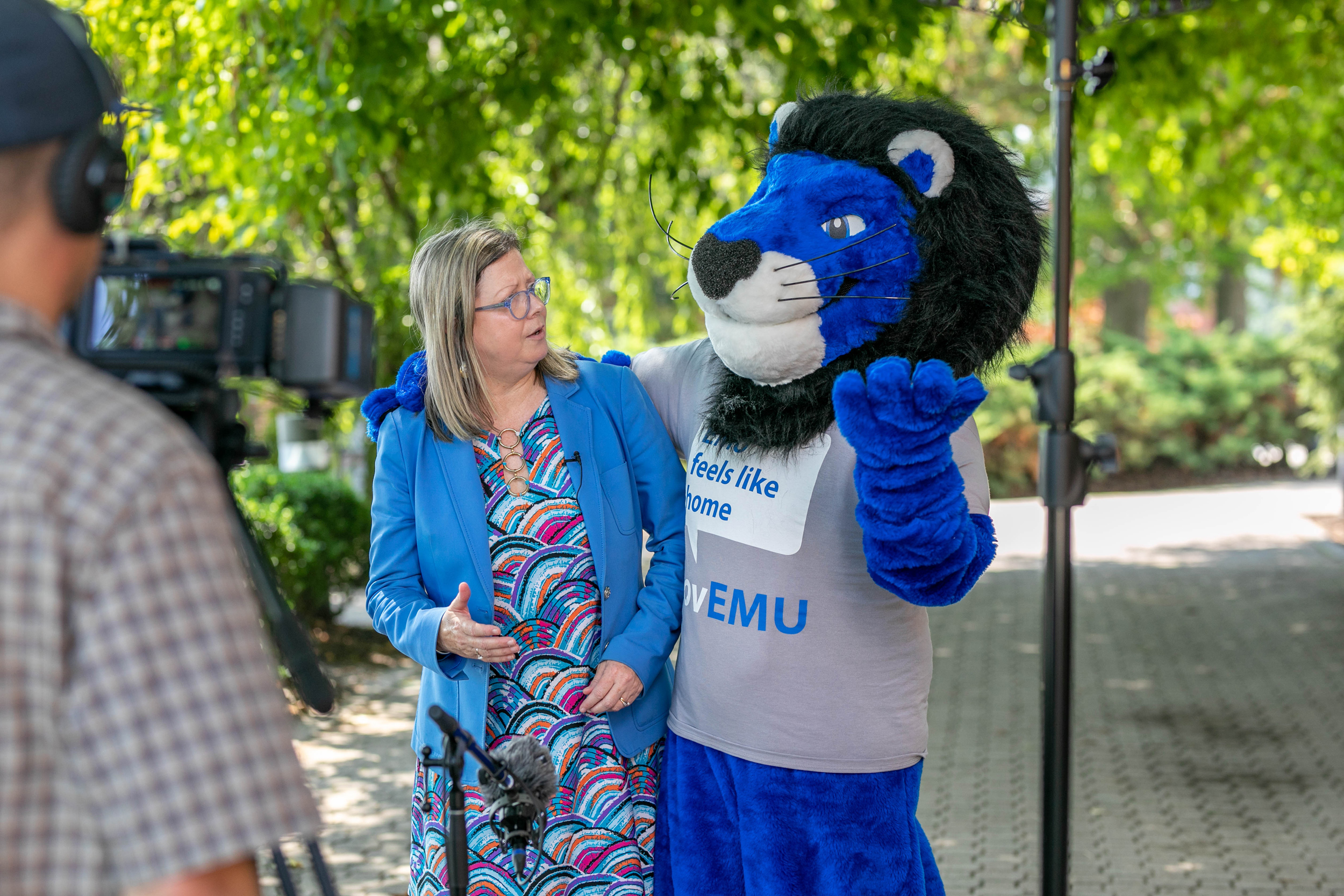 Herm and President Huxman'