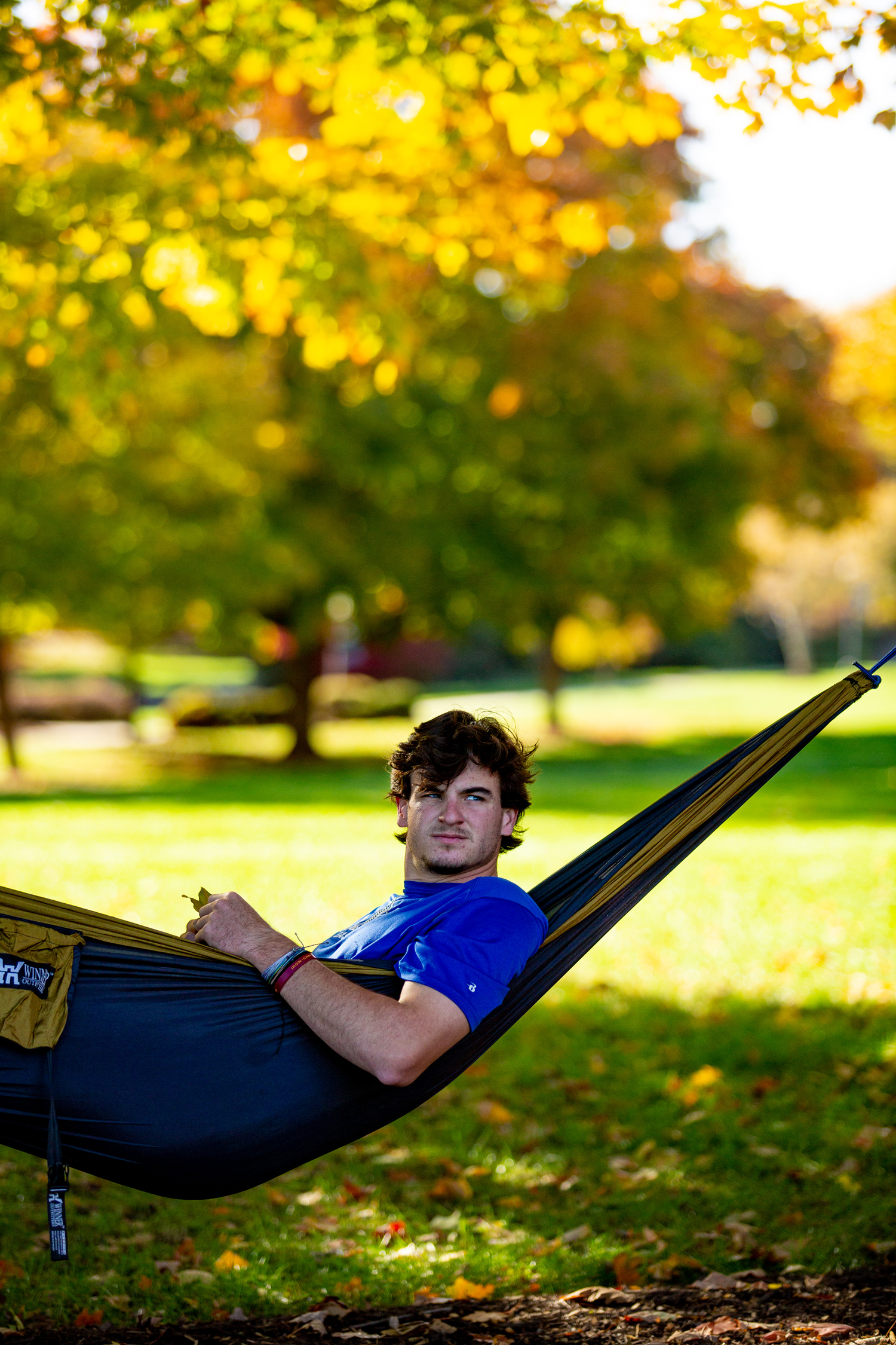 Student in Hammock