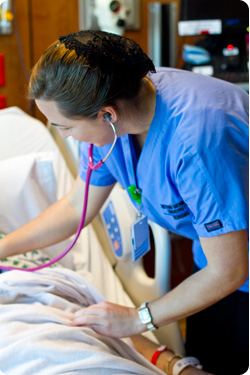 EMU nursing graduate at work at RMH