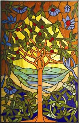 stained glass tree