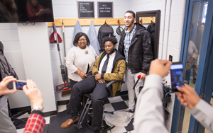 Students at the Barbershop