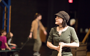 Student acting in Disney's Beauty and the Beast