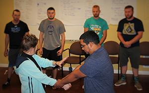 Students in a training